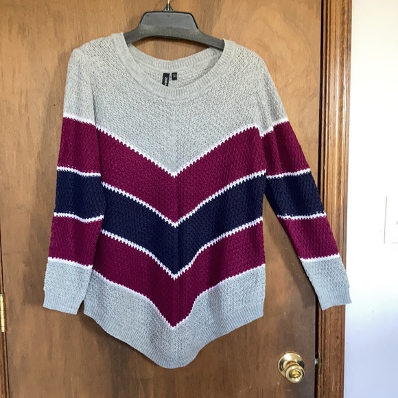 Zoe & Phoebe chevron stripe pullover sweater size 1X - Picture 5 of 17